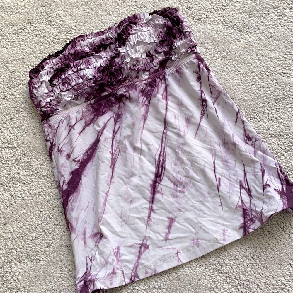 Lucky Brand Strapless Tankini Set